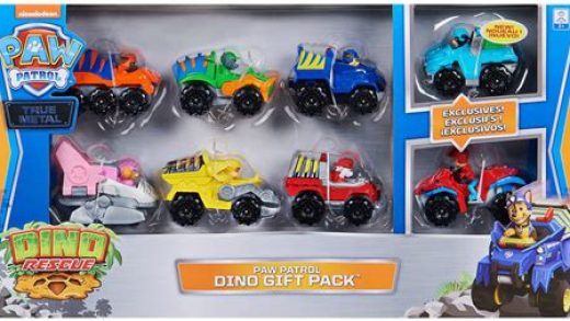 Dino Gift Pack Metal Vehicles