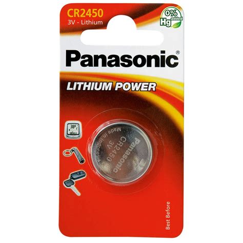 Panasonic CR2450 Coin Cell Battery