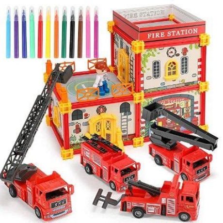 Geyiie Fire Truck Toy